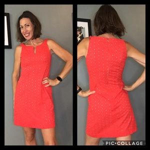 Donna Rico Coral Eyelet Dress 😍